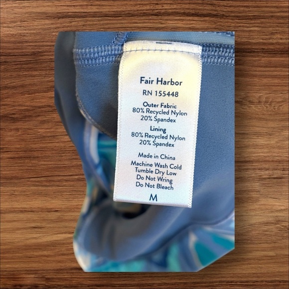 NWOT W’s 2 Piece Fair Harbor Atlantique Med Swim Top &Corlis Med Swim Shorts - Picture 12 of 17